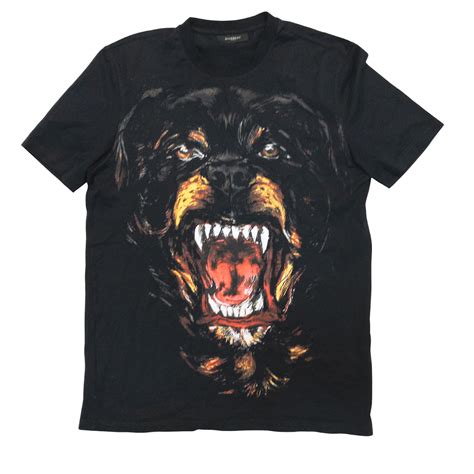 givenchy rotweiler shirt|Givenchy t shirt with holes.